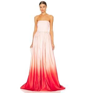 SAU LEE Teigen Gown in Blush Red Ombre EUC Size 12